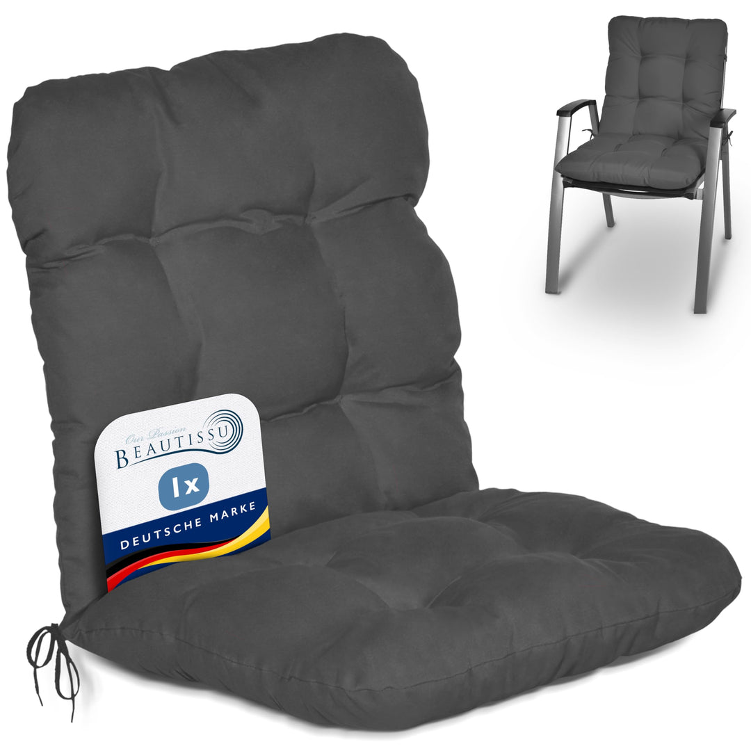 Beautissu Niedriglehner Auflage 100x50x8 cm Flair NL Sitzkissen Niederlehner Sitzpolster Kissen Stuh