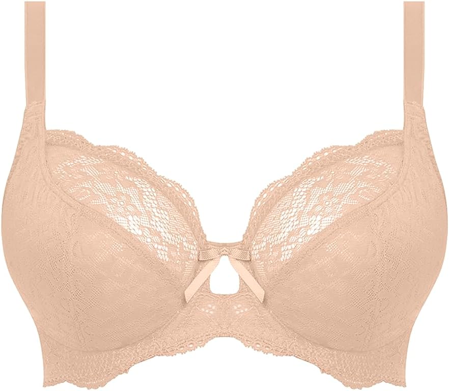 Freya Damen Undetected Underwire Demi Bra T-Shirt-BH, Undurchsichtige 28FF Naturfarben / Beige, 28FF