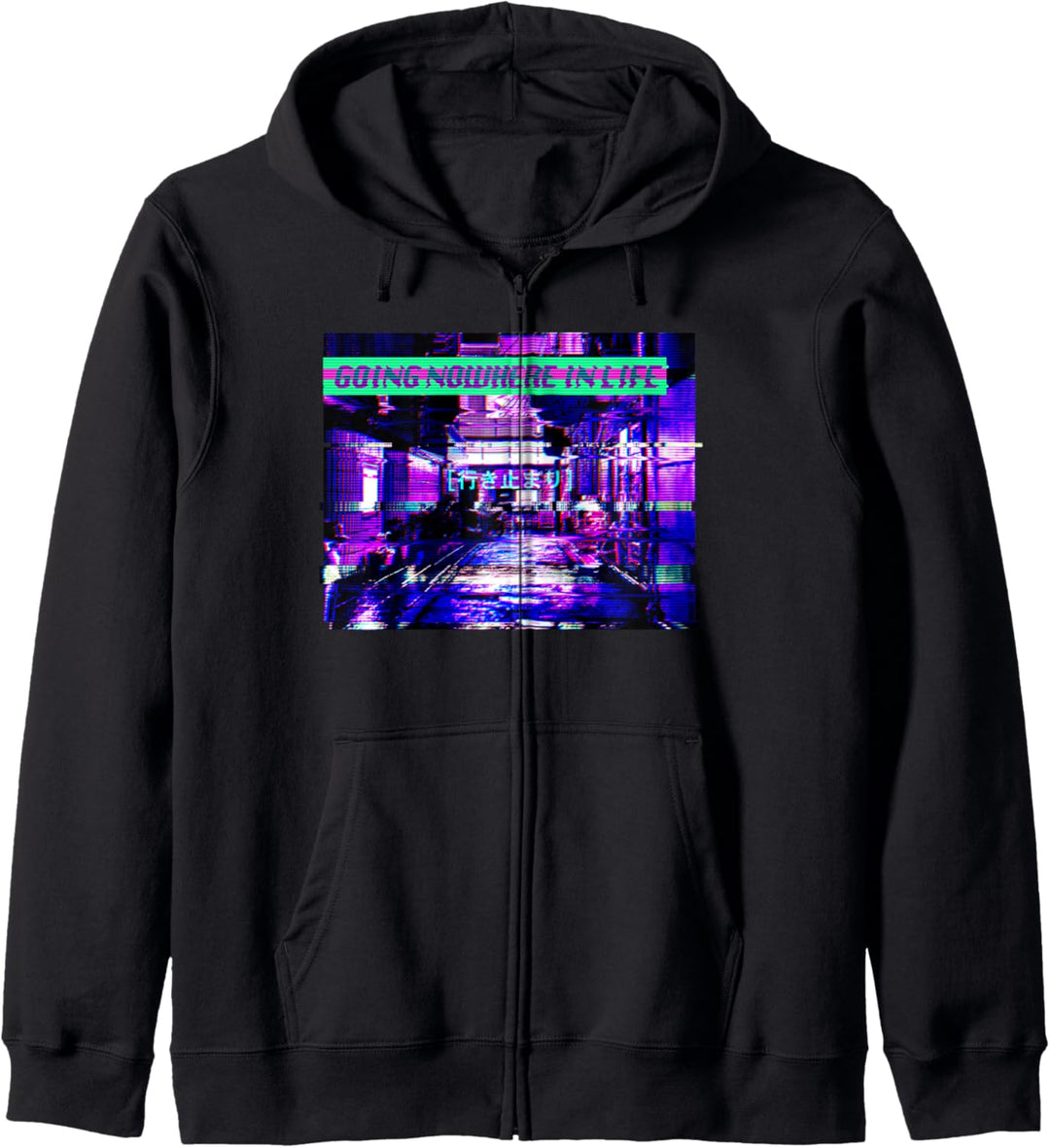 Dead End Going Nowhere In Life Depressed & Sad 90s Vaporwave Kapuzenjacke