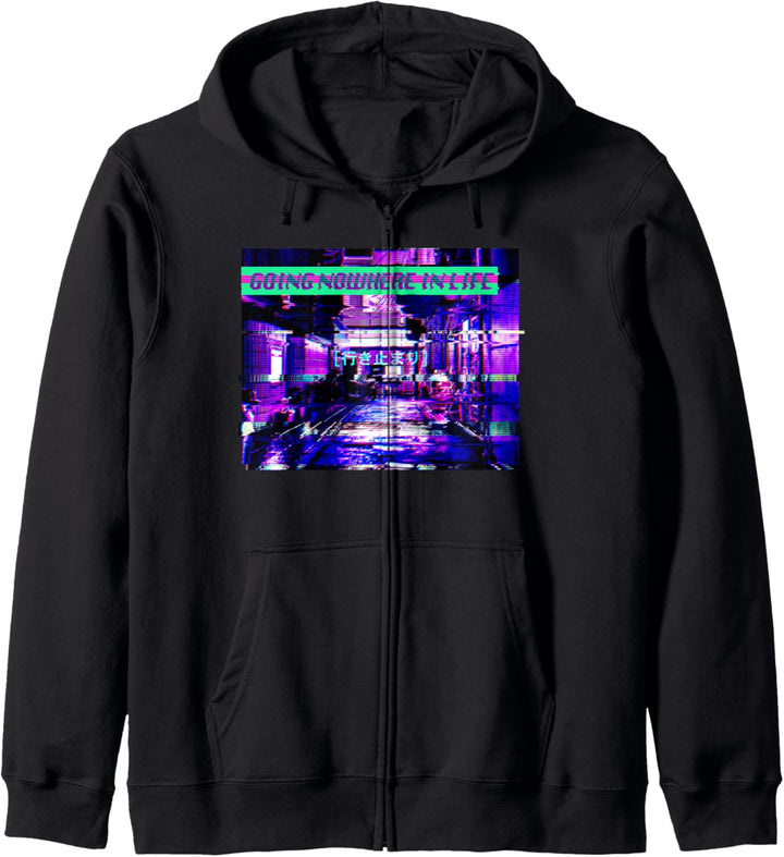 Dead End Going Nowhere In Life Depressed & Sad 90s Vaporwave Kapuzenjacke