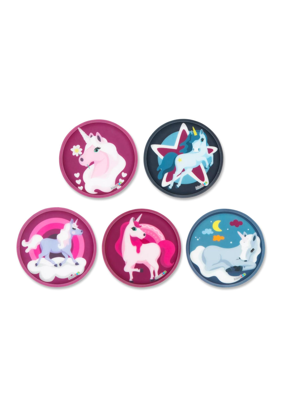 ergobag Klettie Set Motivwelt Themenwelt Klettflächen Sammelspass Individualisierung Einhörner - Bun
