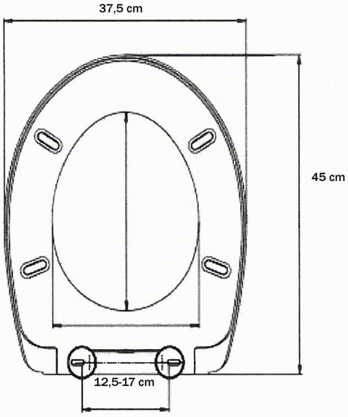 WC Sitz Klobrille Muschelform Farbe Weiss, Duroplast, sehr stabil