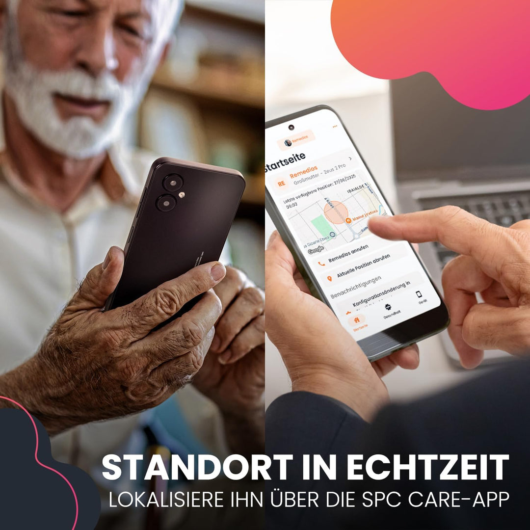 SPC Zeus 2 Pro - Smartphone für Senioren Kompatible mit App Fernverwaltung und -ortung | Easy-Mode,