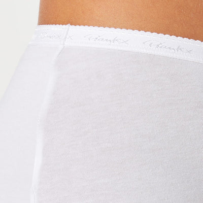 Playtex Bequeme Damen-Maxi-Höschen aus Bio-Baumwolle x4, Weiss, 48