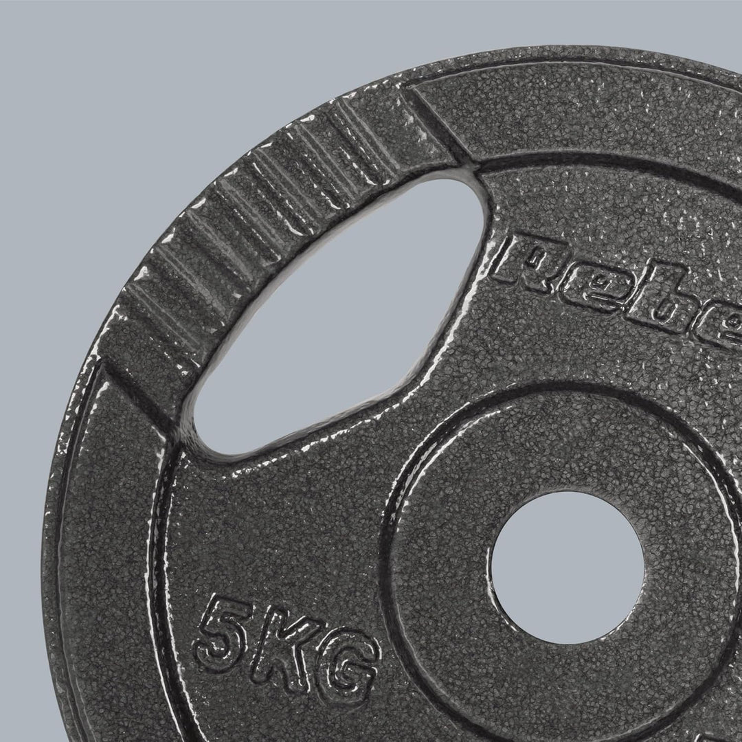 Rebel Lastengarnitur Gusseisen 4x5kg Bohrung 31mm Teller mit Griffschalen RBA-2134