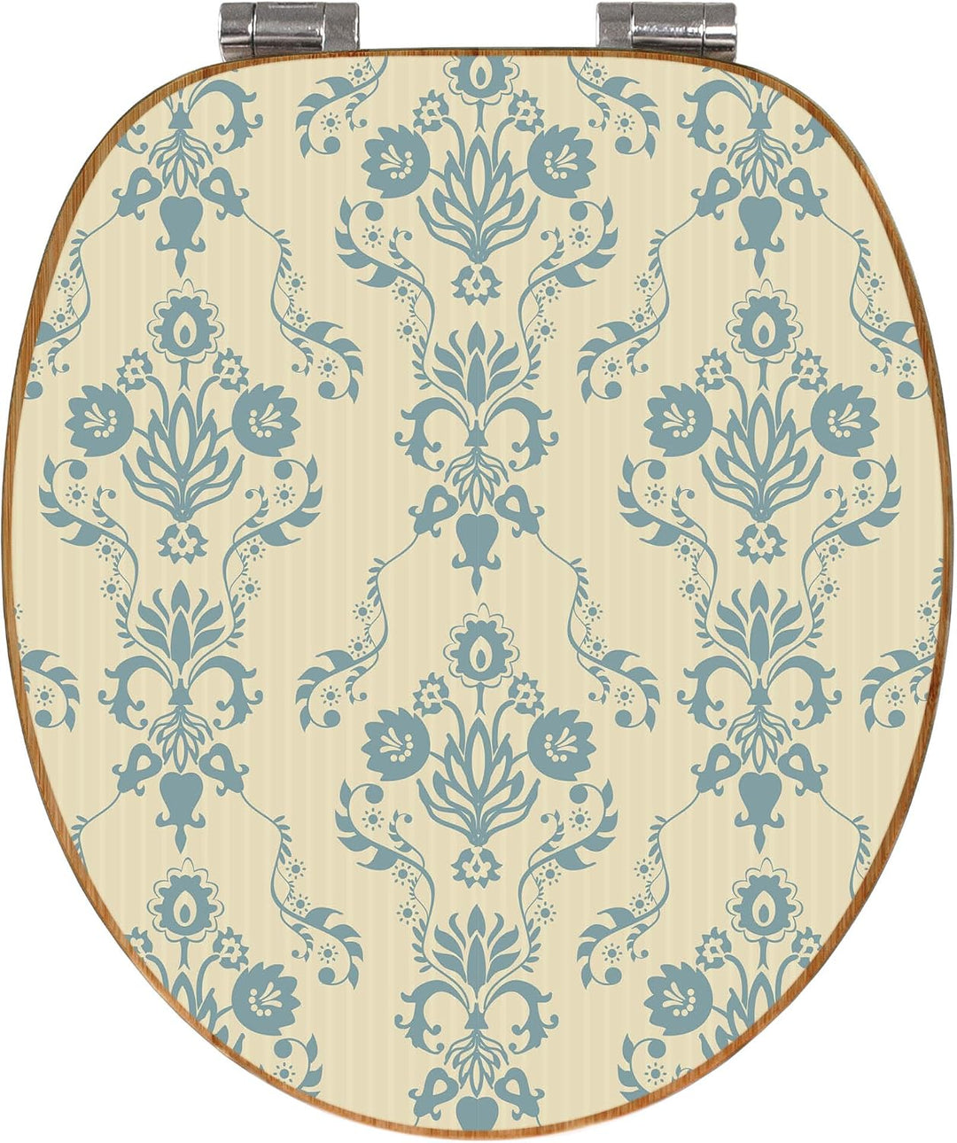 banjado Design WC Sitz Bambus Absenkautomatik 45,8x37,5cm - Toilettendeckel mit Absenkautomatik Holz