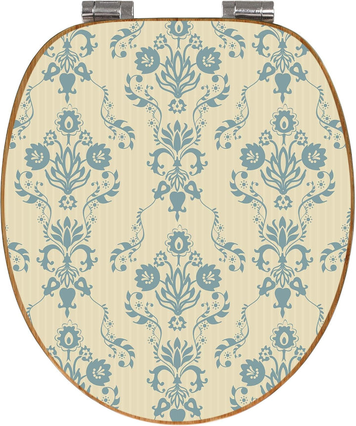 banjado Design WC Sitz Bambus Absenkautomatik 45,8x37,5cm - Toilettendeckel mit Absenkautomatik Holz