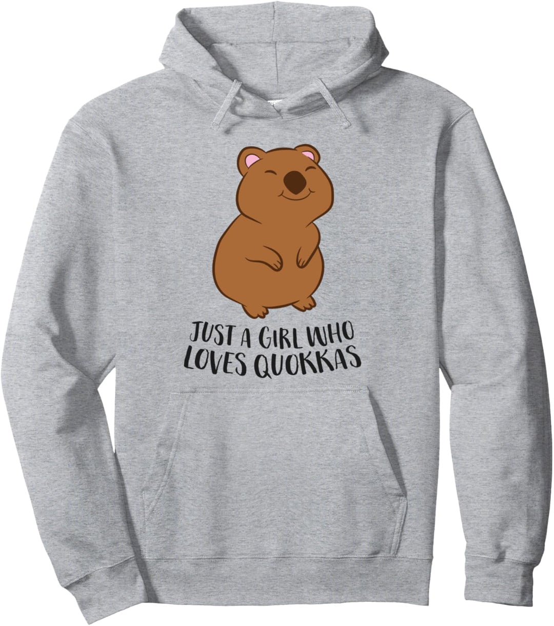 Nur ein Mädchen, das Quokkas liebt Pullover Hoodie