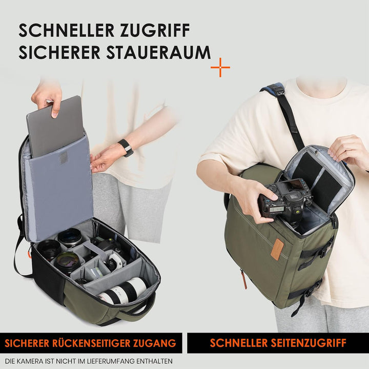 TARION Kamerarucksack Spiegelreflex Fotorucksack Wasserdicht Leicht und Kompakt Klein DSLR Rucksack