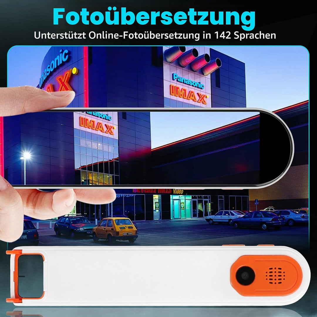 Scan Übersetzer Stift, Online 142 Sprachen Scan Reader Pen Lesestift mit 3,7 Zoll Touchscreen, Echtz