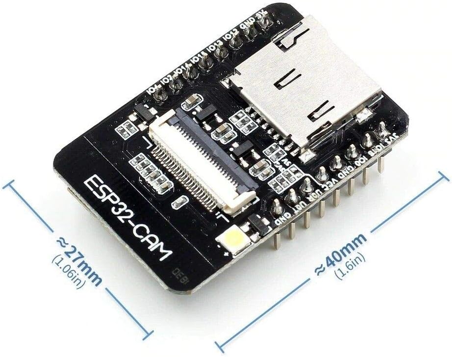 TECNOIOT 2pcs Camera Module ESP32-CAM Bluetooth Module WiFi Board Development ESP32 OV2640 (Camera I