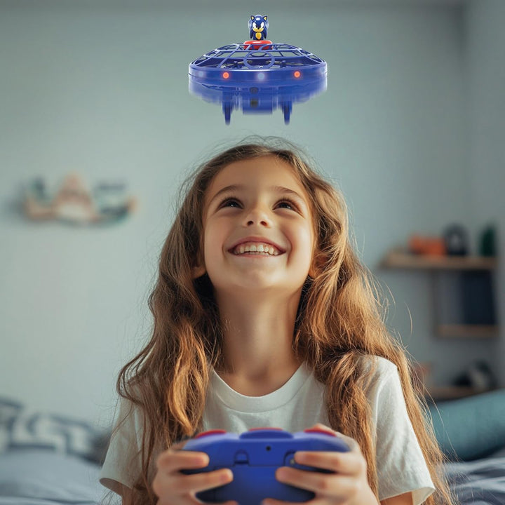 Lexibook, RC UFO Flying Sonic mit Lichtern und Gestensteuerung, freihändige Steuerung mit wiederaufl