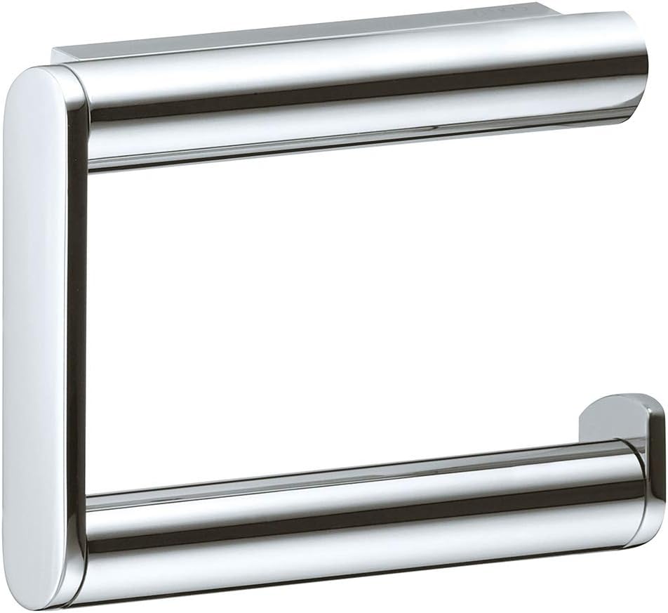 KEUCO Toilettenpapierhalter aus Metall, Hochglanz-verchromt, offene Form, WC-Rollenhalter für Badezi