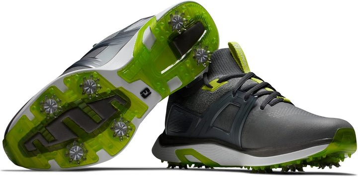 Footjoy Herren Hyperflex Golfschuhe 40.5 EU Weit Anthrazit Limettengrün, 40.5 EU Weit Anthrazit Lime