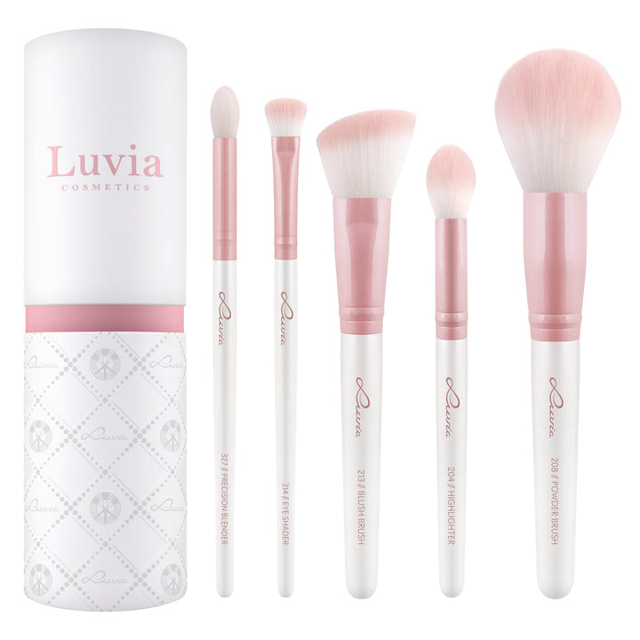 Make-Up Pinselset Luvia, Daily Essentials Brush Set, Puder- Und Augenpinsel Im Set, 5 Vegane Kosmeti