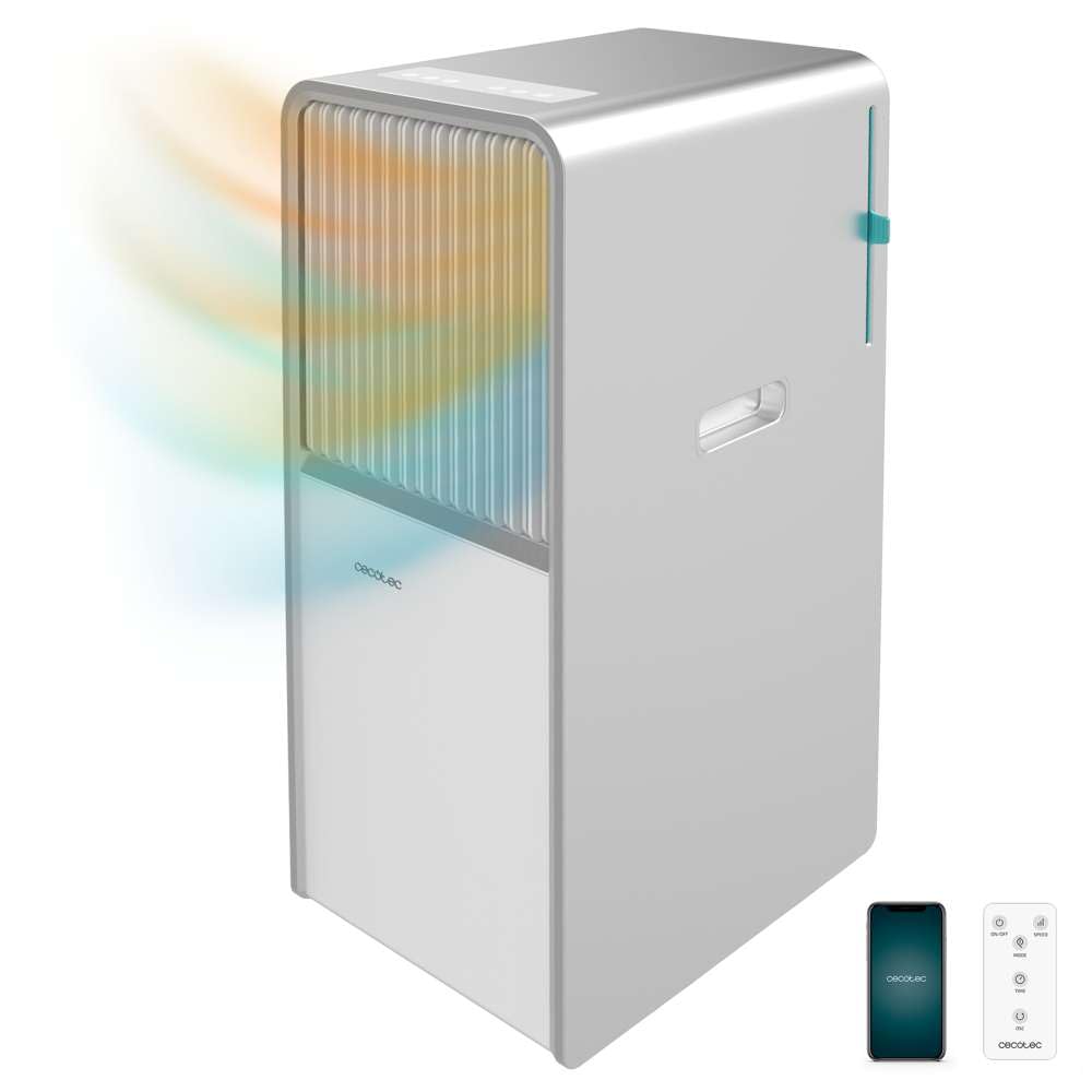Cecotec - Mobile Klimageräte ForceClima 12850 Style Heating Connected, 12000 BTU, Abdeckung 28 m2, W