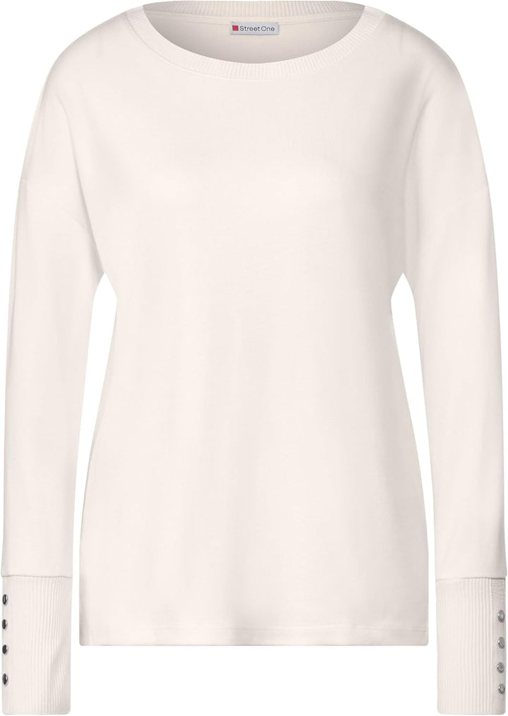 Damen Shirt mit Knopfdetail 36 Black (Schwarz), 36 Black (Schwarz)