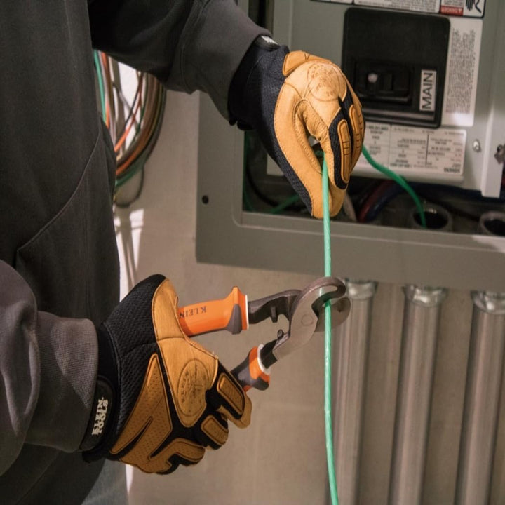 KLEIN TOOLS Elektriker-Kabelschneider, isoliert, hohe Hebelwirkung Slim, Slim