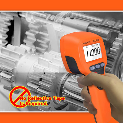 AIOMEST Digitales LED Stroboskop Tachometer Messung 60~99,999 RPM/Hz, wiederaufladbare berührungslos