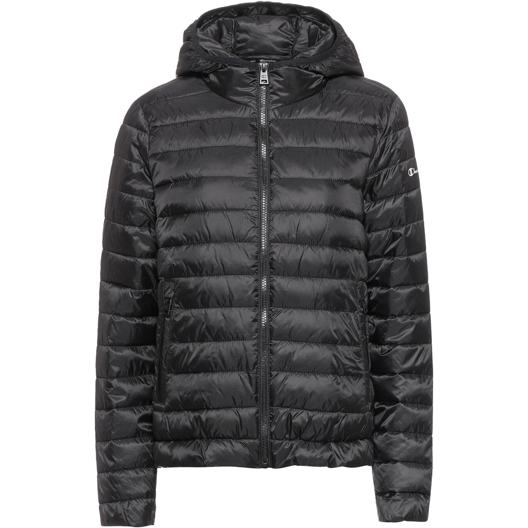 Champion Damen Legacy Outdoor Small Logo Hooded Wattierte Jacke