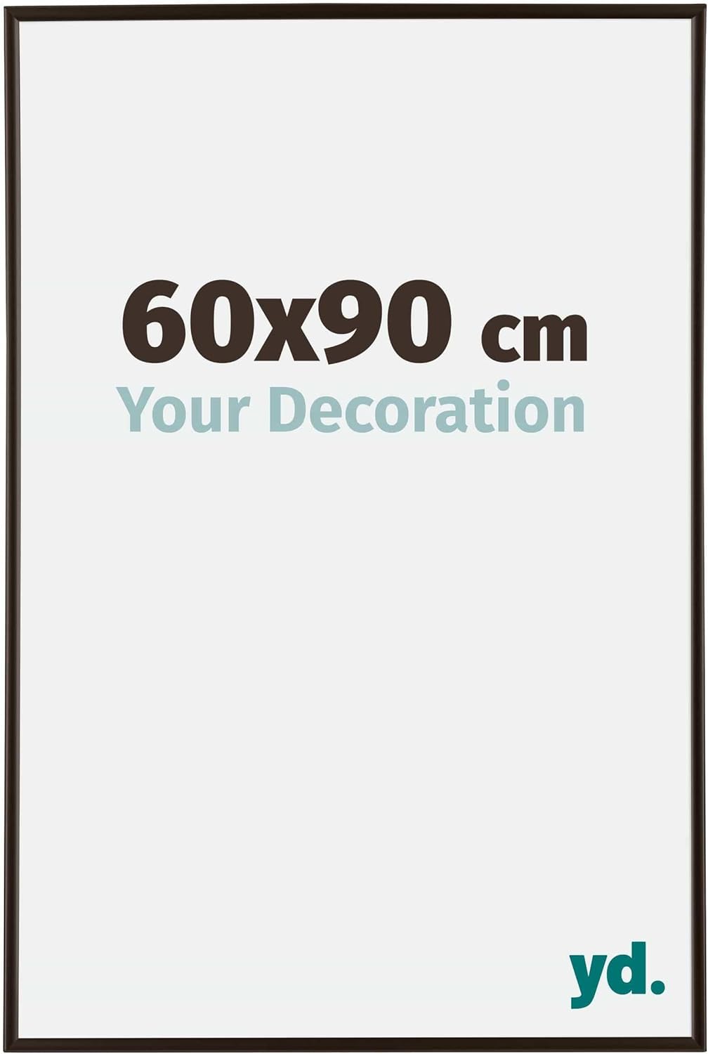 yd. Your Decoration - Bilderrahmen 60x90 cm - Bilderrahmen aus Kunststoff mit Acrylglas - Antireflex