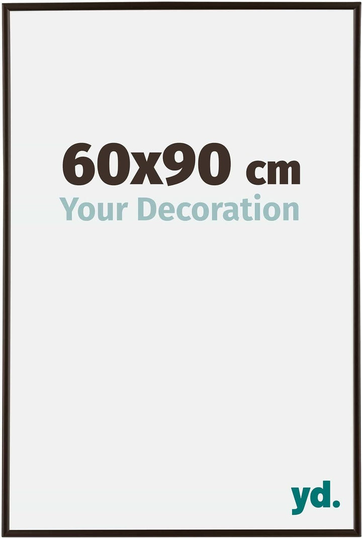 yd. Your Decoration - Bilderrahmen 60x90 cm - Bilderrahmen aus Kunststoff mit Acrylglas - Antireflex