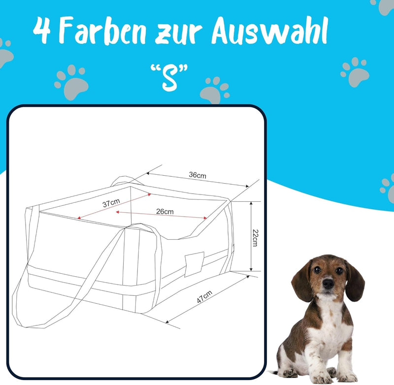 GoldenGroup Hundeautositz Kunstleder Hundesitz Hundebett Autokörbchen Hundedecke Hundekorb Transport