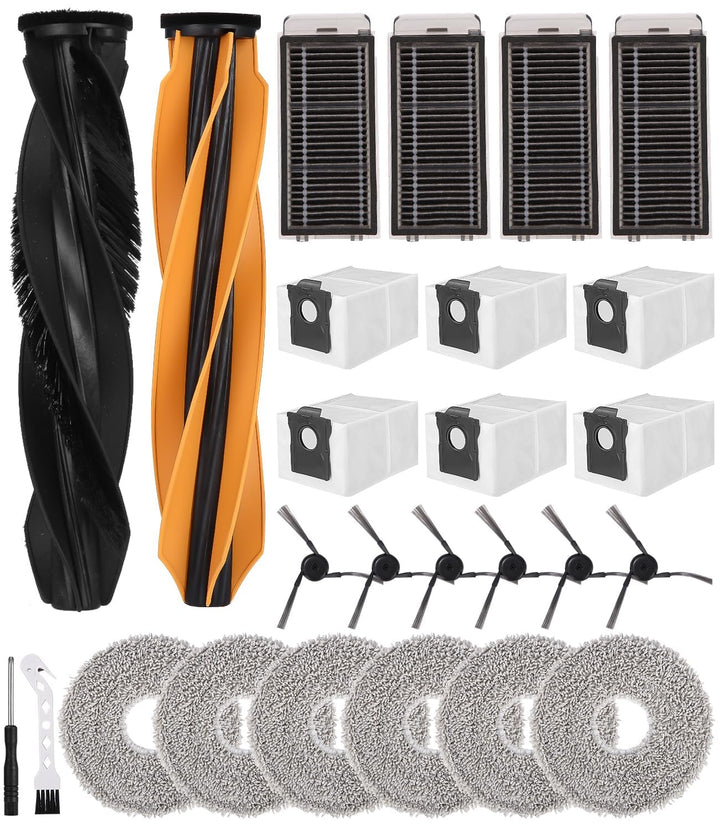 Zubehörset für Dreame X50 Ultra Complete//L50 Pro Ultra/X50 Master Saugroboter, 2 Hauptbürste, 4 Fil