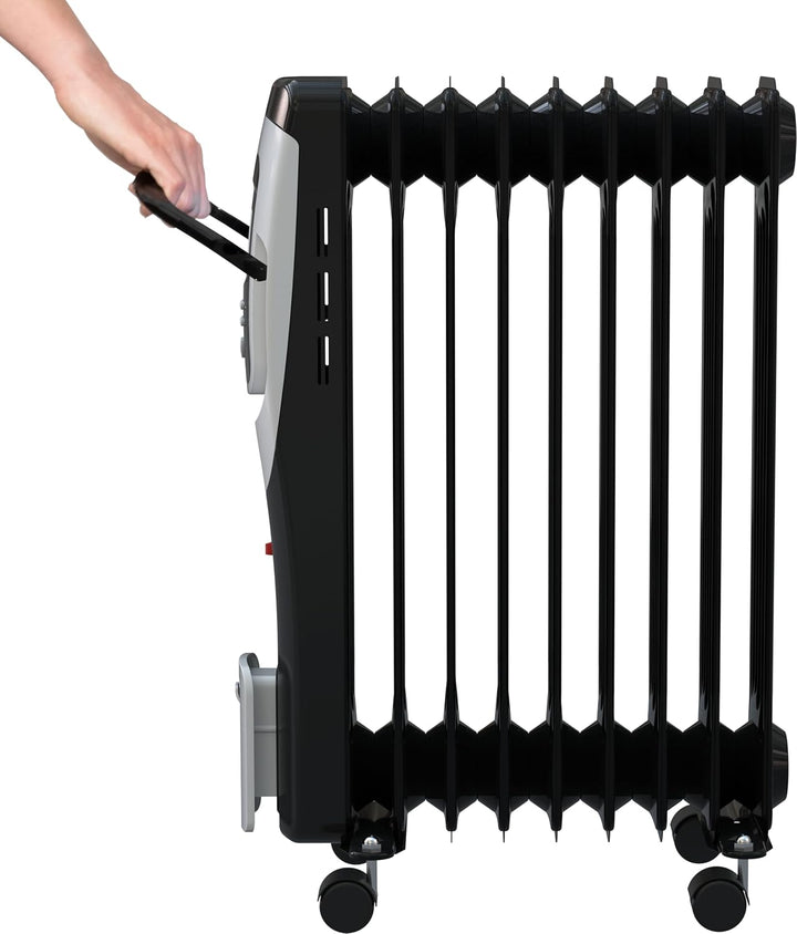 Güde Ölradiator OR 2000-9 DT (220-240 V, 2000 W Heizleistung, 3 Heizstufen (800/1200/2000 W), LCD-Di
