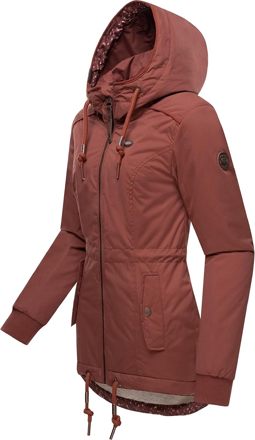 Ragwear Damen Winterjacke Outdoorjacke wasserdicht mit Kapuze YM-Danka XS-6XL L Terracotta022, L Ter