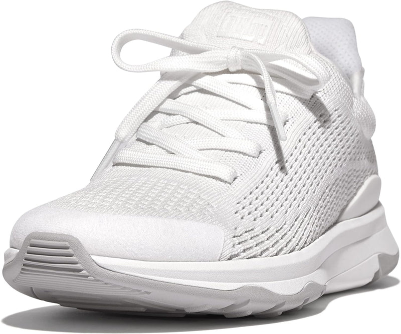 FitFlop Womens Vitamin Ffx Knit Sports Sneakers Urban White Mix 43, Urban White Mix 43