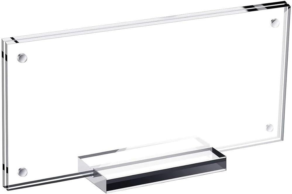 Acryl-Dollar-Schein-Halter, Dollar-Schein-rahmenhalter, Durchsichtige Schilder-vitrine, Währungs-Tic