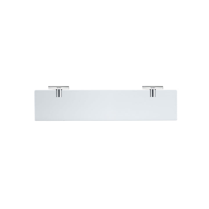 Duravit Glasablage Karree, Ablage Bad, Wandmontage, 60 cm, Chrom, Glasablage