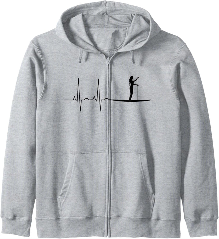 Stand Up Paddling Heartbeat SUP Paddle Surfen Frauen Damen Kapuzenjacke
