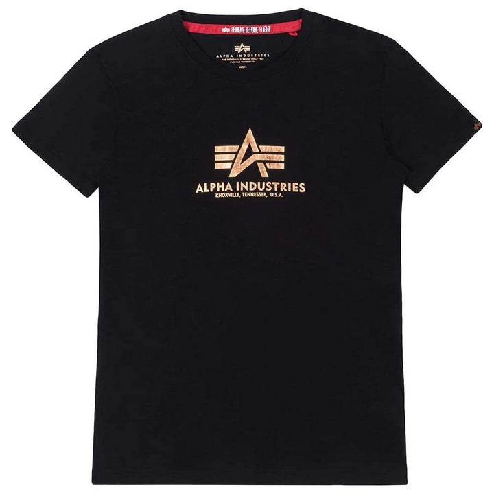 Alpha Industries Damen Alpha Industries New Basic T Wmn Foil Print T-Shirt für Damen T-Shirt (1er Pa