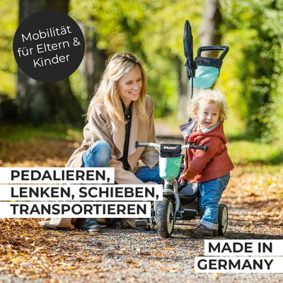 PUKY CEETY Comfort | komfortables und sicheres Dreirad | Teleskop-Schiebestange | für Kinder ab 1,5
