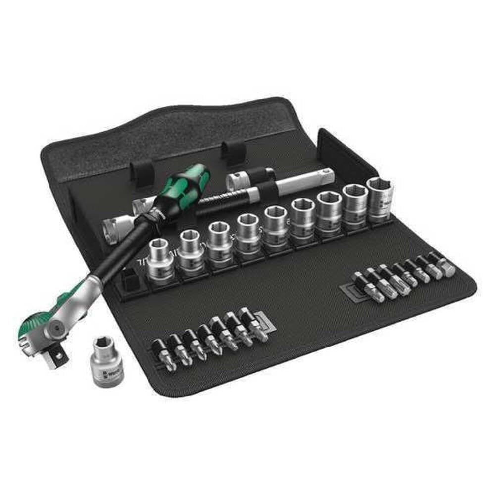 Wera 8100 SC 9 Zyklop Speed-Knarrensatz, 1/2 Zoll-Antrieb, zöllig, 28-teilig, 05004079001 1/2 Zoll z