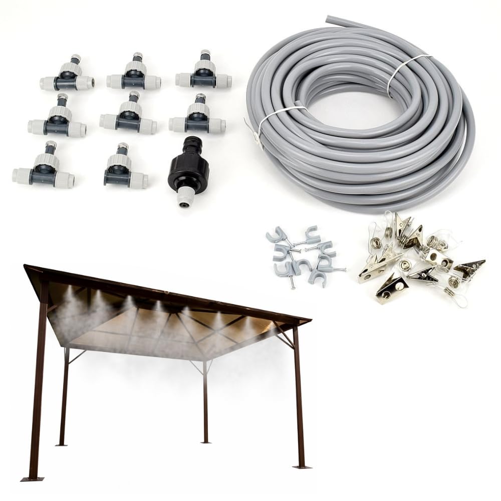 Wassernebel Sprühsystem Sprühnebel Kühlung Outdoor Nebel Kühlsystem Aussenbereich Terassen Nebelsyst