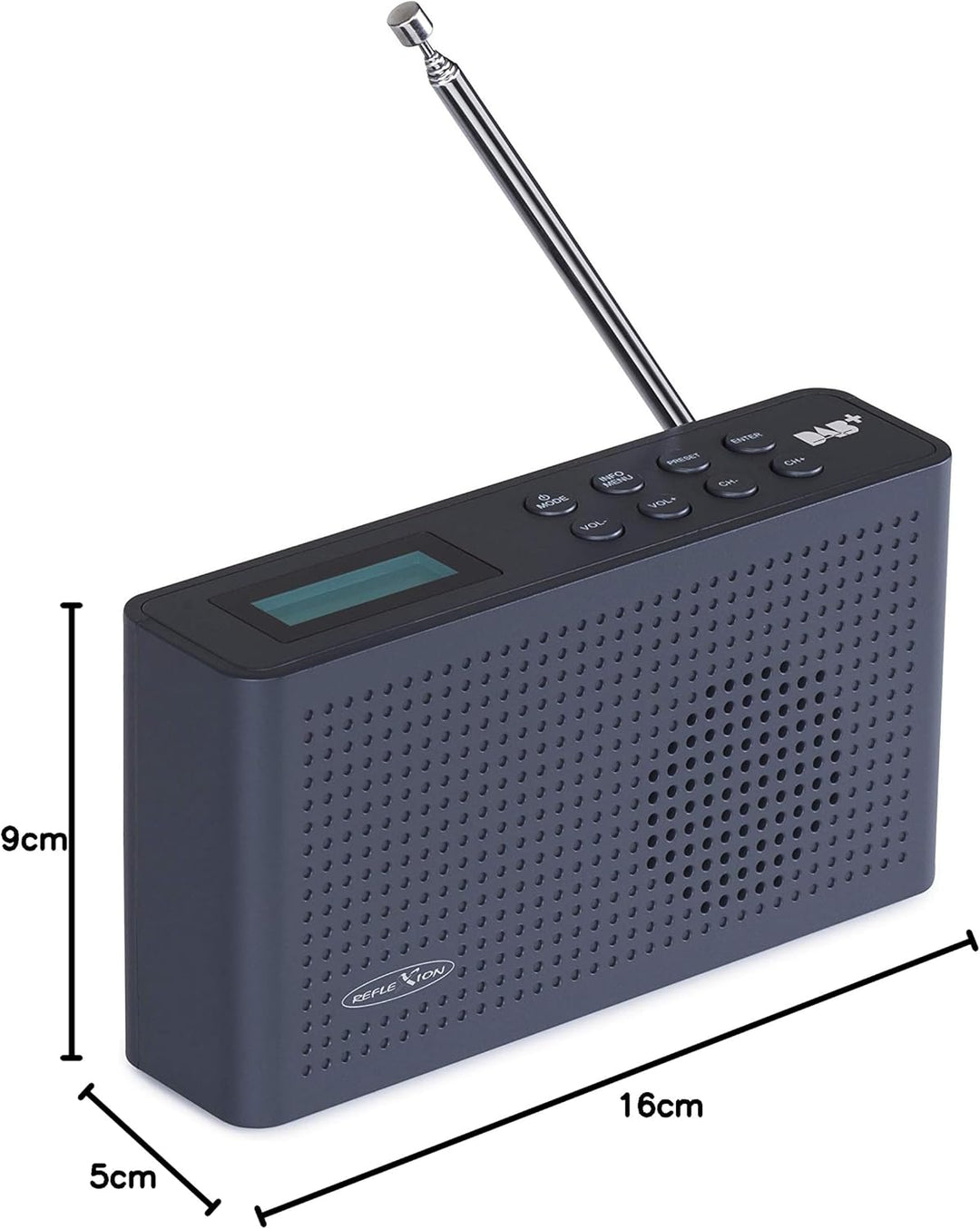 Reflexion TRA-26DAB- kompaktes und portables Antennen-Radio mit FM-DAB/DAB+ Tuner (20 Senderspeicher