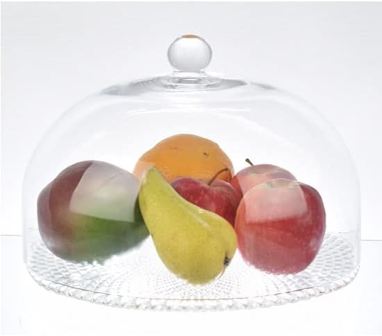 EMH Handgefertigte Glasvitrine, Glockenkuppel, hoch, 18,5 cm x 27,5 cm