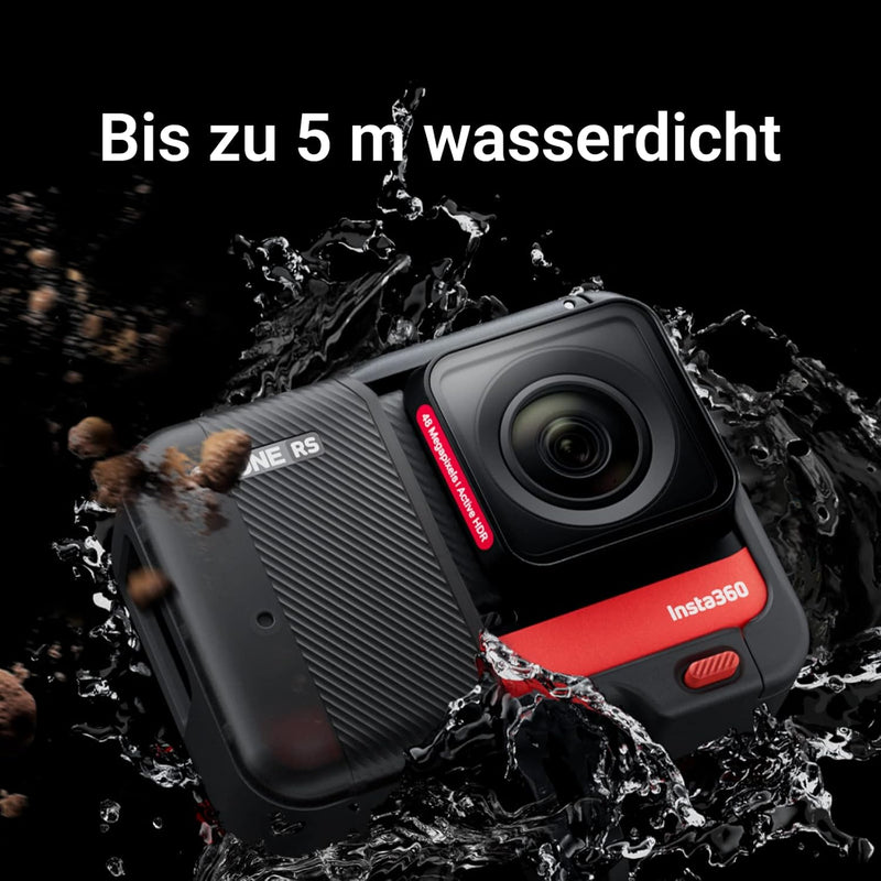 insta360 One RS Twin Edition Creator Kit – wasserdichte Action-Kamera 4K60fps und 5.7K 360°-Kamera m