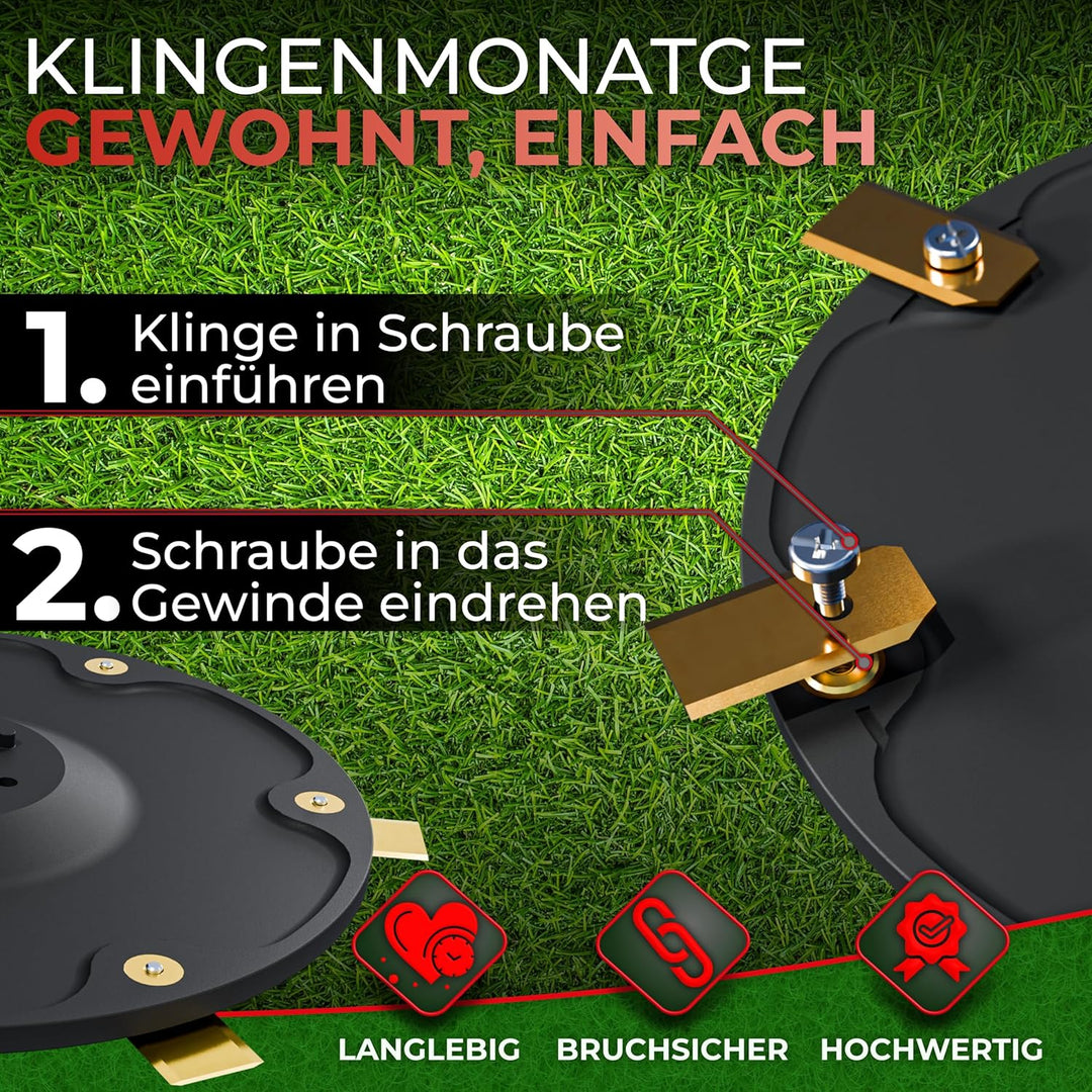 6er Messerscheibe kompatibel mit Segway Navimow H-Serie H500E, H800E, H1500E, H3000E-VF - Mähroboter