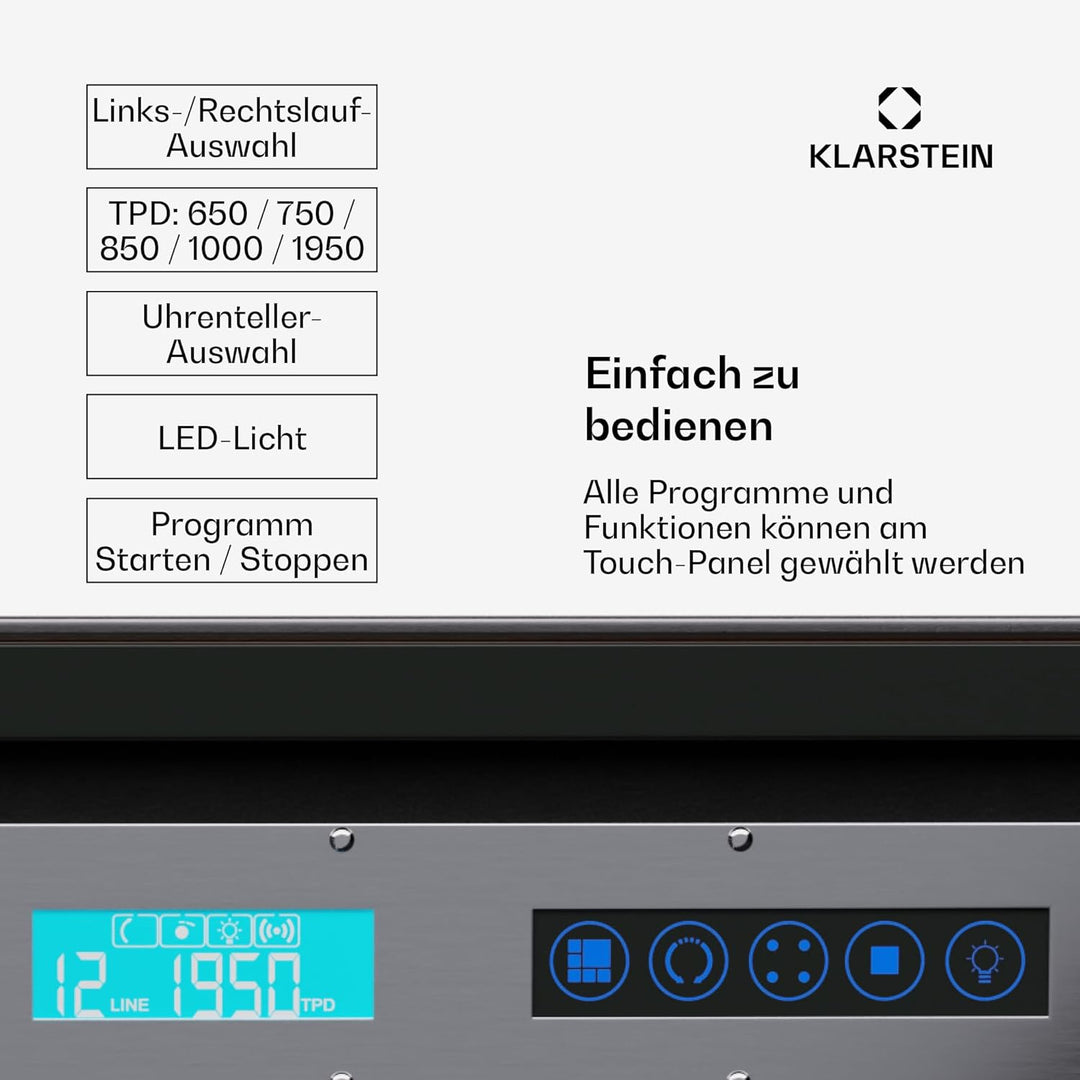 Klarstein Uhrenbeweger für Automatikuhren, Automatik-Uhrenbeweger für 6 Uhren, Automatikuhr Uhrenbew