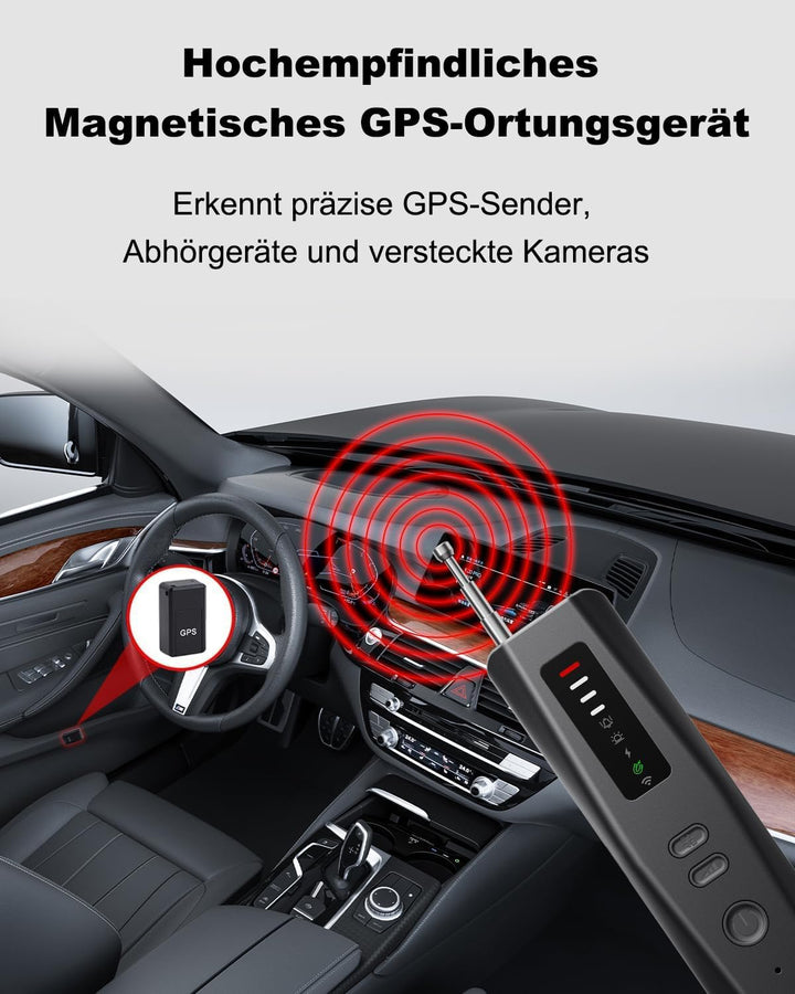 Wanzen Detektor 5 in 1 Versteckte Kamera Detektor RF Wireless Abhörwanzen Aufspüren Finder GPS Track