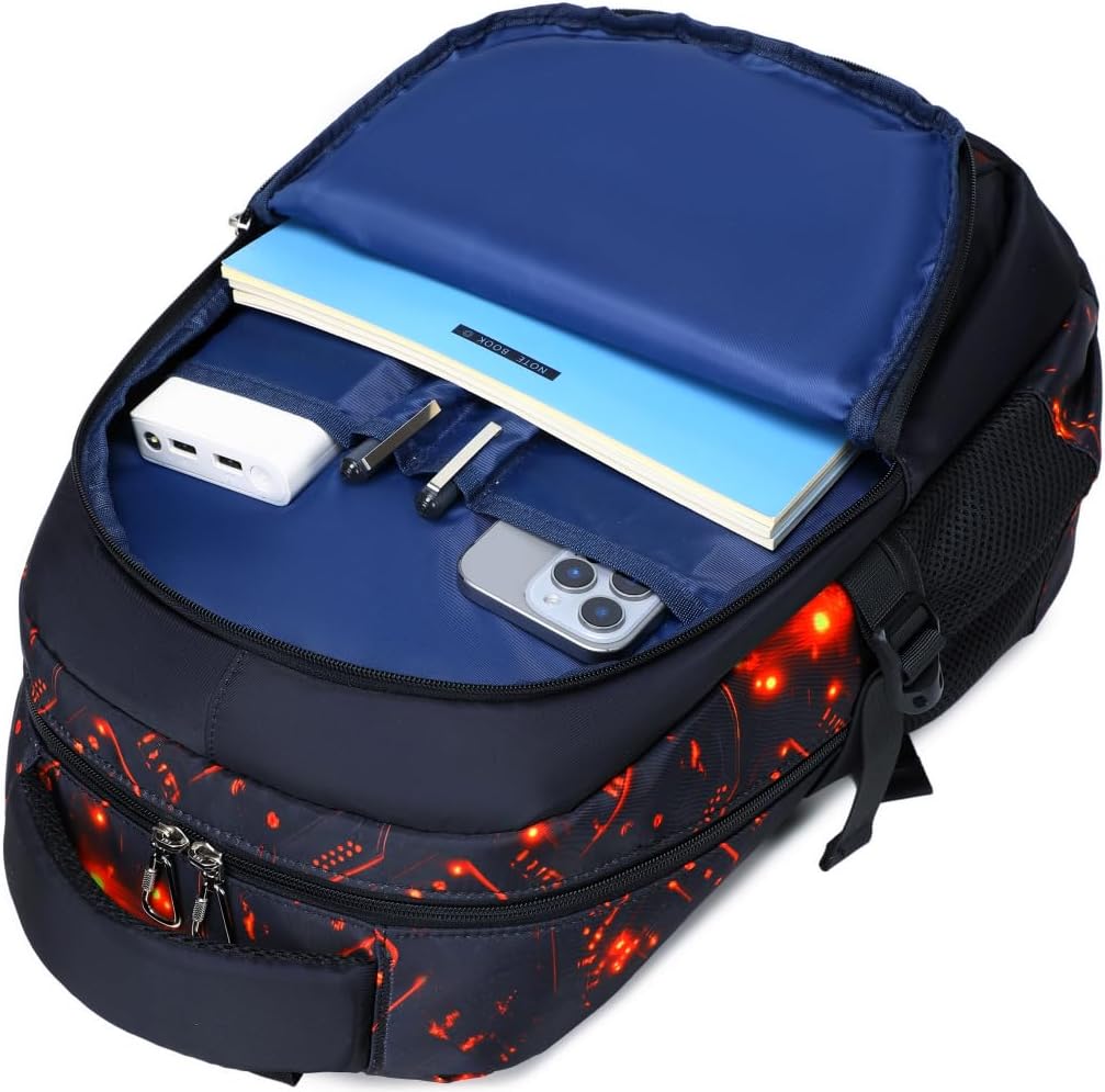 Schulrucksack Jungen Teenager Rucksäcke Kinder Schulranzen Grundschule Mittel Buchtasche Grosse Wass