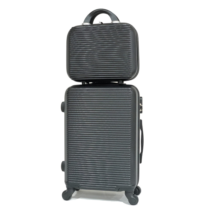 Kabine/Mittelgrosser Koffer mit oder ohne Vanity, Schwarz (5859), Cabine & Vanity
