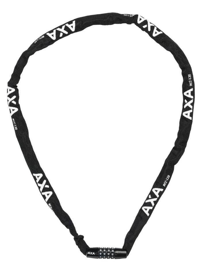 AXA Rigid RCC 120 – Kettenschloss mit Code – 120 cm lang – Stahlglieder 3,5 mm – Sicherheitsstufe 3