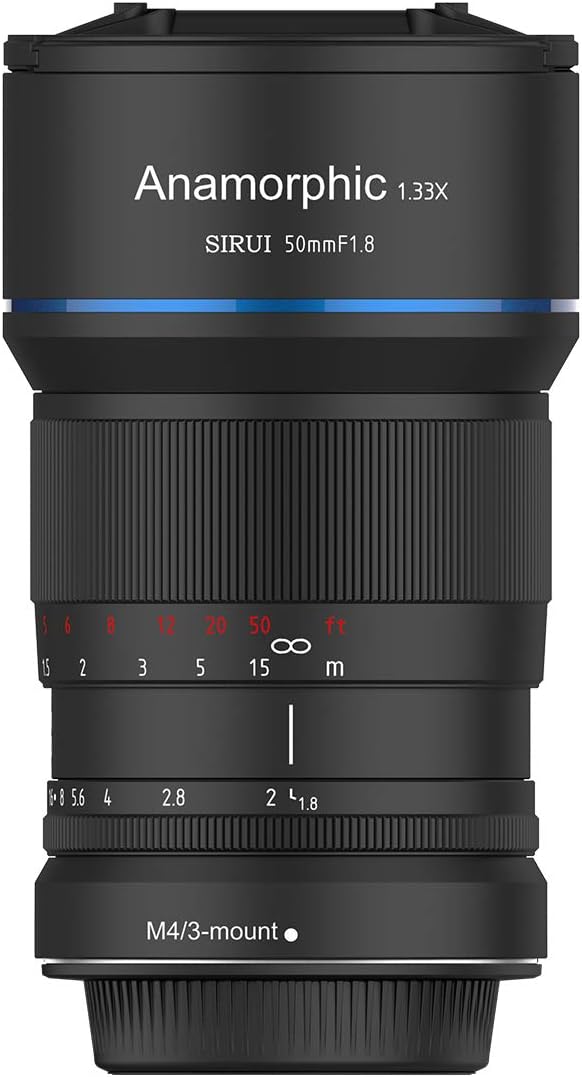 SIRUI 50mm Blende f1.8 Faktor 1.33x APS-C Anamorphot Prime Objektiv Objektive Lens Lenses Modell SR-