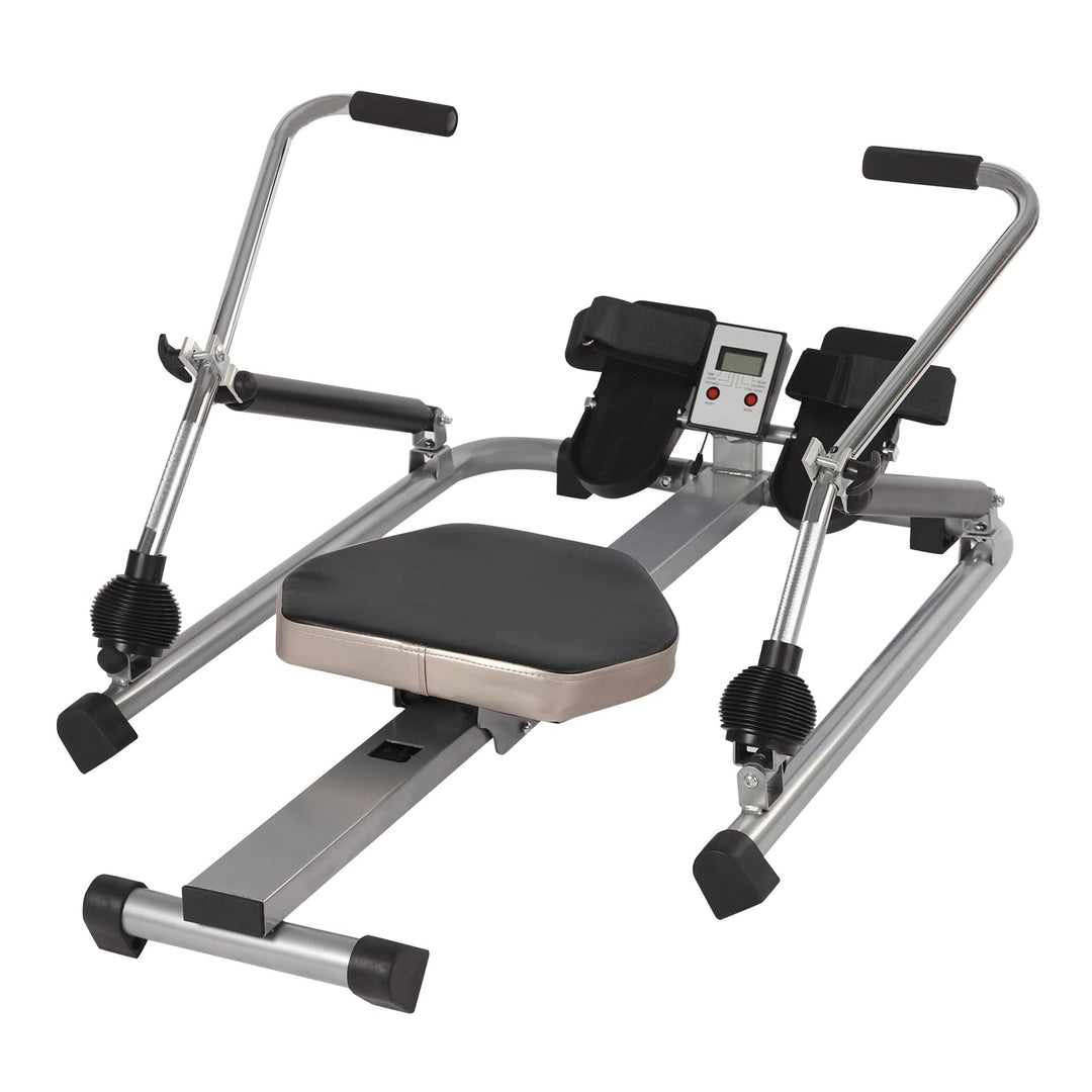 Rudergerät für Zuhause, Vertikale Aufbewahrung, Hydraulisches Fitness-Rudergerät, Verstellbarer Wide