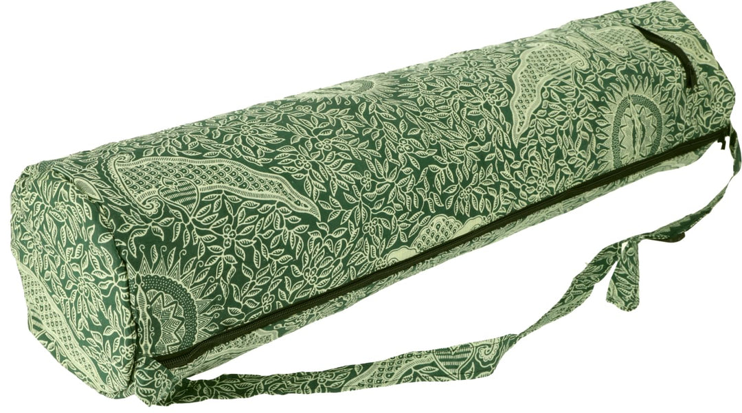 Yogamatten-Tasche indonesische Batik, Unisex, geräumig und robust, rot | Traditionelles Batikdesign,